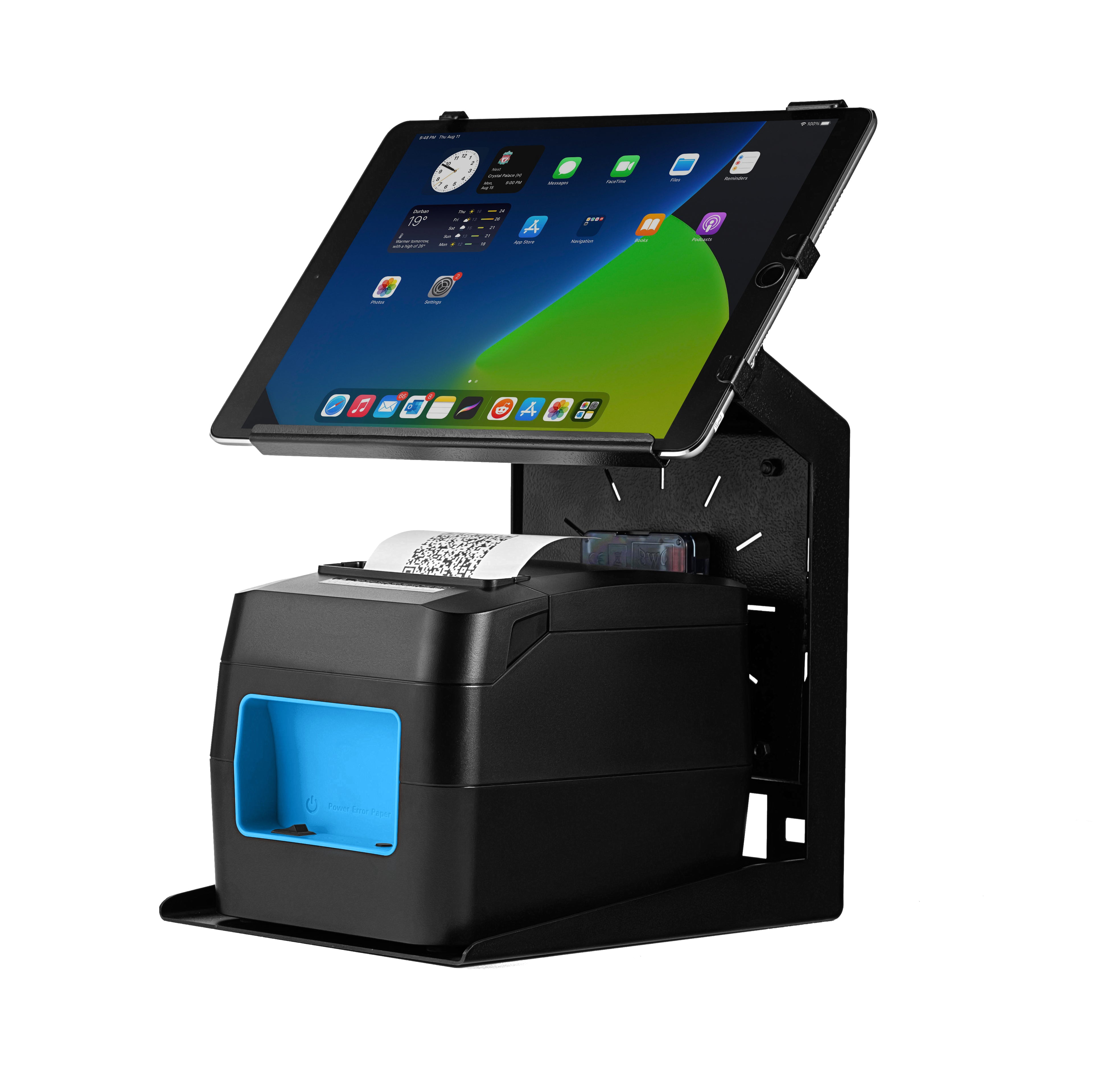 POS Stand With Clock